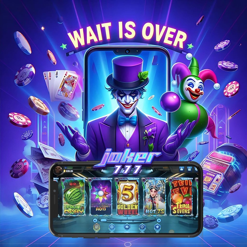 Joker 777 casino iOS app interface